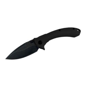 ABKT Elite Shadow Protector II Folding Knife 3-1-2" Drop Point Blade Black