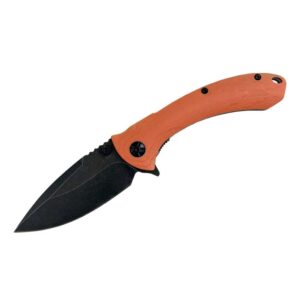 ABKT Elite Shadow Protector II Folding Knife 3-1-2" Drop Point Blade Orange