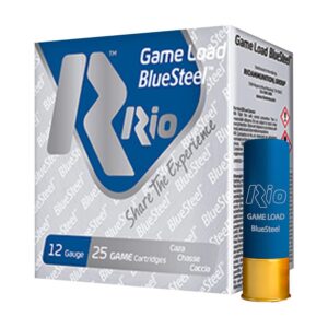 Rio Game Load Blue Steel Shotshells 12 ga 2-3-4" 1-1-8oz 1360 fps #6 25-ct