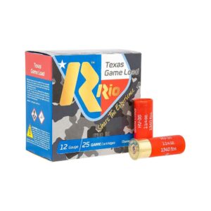 Rio Texas Game Load 36 HV Shotshells 12 ga 2-3-4" 1-1-4oz 1340 fps #7.5 25-ct