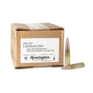Remington UMC Loose Bulk Rifle Ammunition .300 AAC Blackout 150 gr. FMJ 1905 fps 200-ct (Bulk Pack)