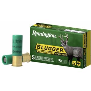 Remington Slugger Managed-Recoil Rifled Slug 12 ga 2 3-4" 1 oz 1200 fps 5-ct