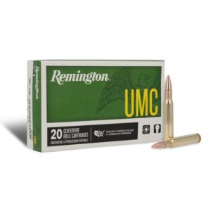 Remington UMC Rifle Ammunition .30-06 Sprg 150 gr FMJ 2910 fps 20-ct