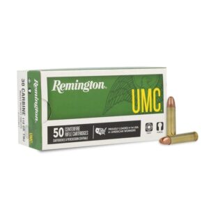 Remington UMC Rifle Ammunition .30 Carbine 110 gr FMJ 1990 fps 50-ct