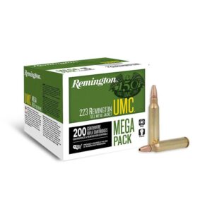 Remington UMC Rifle Ammunition .223 Rem 45 gr. JHP 3550 fps 200-ct