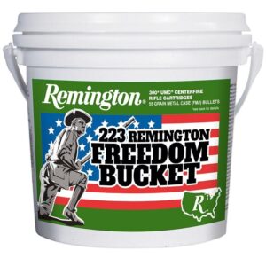 Remington UMC "Freedom Bucket" Rifle Ammunition .223 Rem 55 gr. FMJ 3240 fps 300-ct