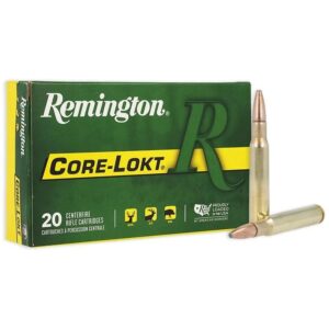 Remington Core-Lokt Rifle Ammunition .30-06 Sprg 150 gr PSP 2910 fps 20-ct