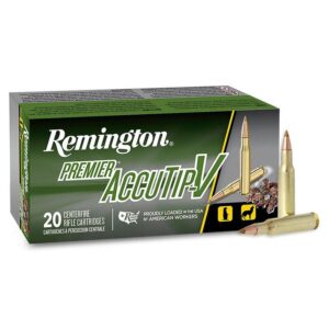 Remington Premier AccuTip Varmint Rifle Ammunition .222 Rem 50 gr ATV 3140 fps 20-ct