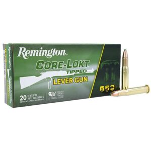 Remington Core-Lokt Tipped Rifle Ammunition 30-30 Win 150gr  PT 3150 fps 2390 fps 20-ct