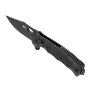 SOG Knives Seal XR Ti Folding Knife 3-9-10" Clip Point Blade Black