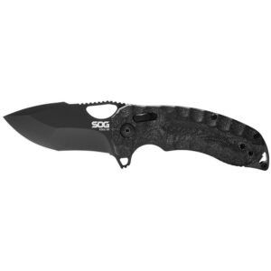 SOG Kiku XR Folding Knife 3" Tanto Blade Black