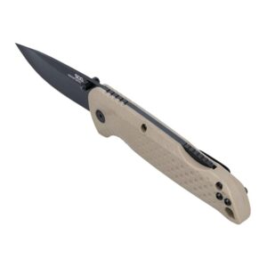 SOG Knives Adventurer LB Folding Knife 3" Drop Point Blade FDE