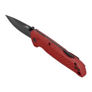 SOG Knives Adventurer LB Folding Knife 3" Drop Point Blade Red