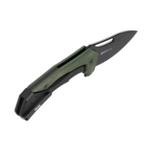 SOG Knives Bulwark FLK Folding Knife 3" Drop Point Blade OD Green Presentation Box