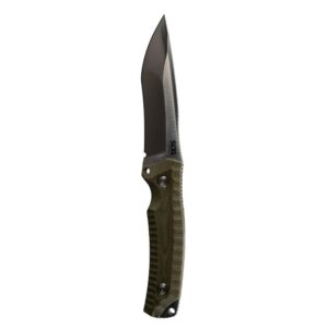 SOG Knives Hidaka FX Fixed Knife 4-4-5" Drop Point Blade Green Box