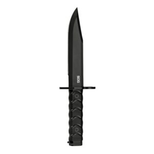 SOG Knives BAR15C Clip Point Bayonet Fixed Knife 7-1-10" Clip Point Blade Black Box