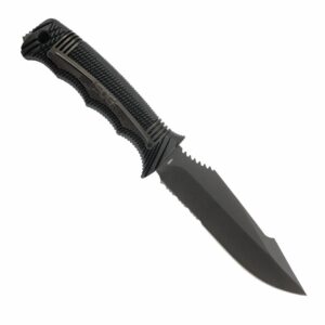 SOG SEAL Strike Knife 4.9" Partially Serrated Blade Black