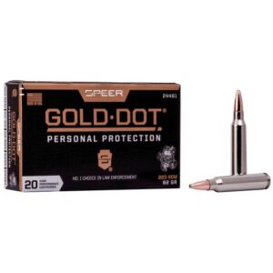 Speer Gold Dot Rifle Ammunition 223 Rem 62gr SP 3000 fps 20-ct