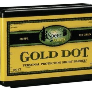 Speer Gold Dot Personal Protection Short Barrel Handgun Bullets .357 Mag .357" 110 gr GDHPSB 100-ct