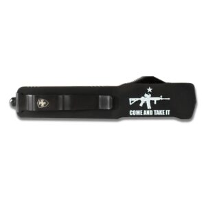 Templar Knives Premium Weighted Come and Take It Slim Knife 3-1-8" Drop Point Blade Black