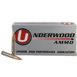 Underwood Ammo Match Hollow Point Boat Tail Rifle Ammunition 300 Blackout 220gr HPBT 1030 fps 20-ct