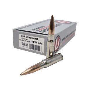 Underwood Subsonic Rifle Ammunition 8.6 Blackout 300gr HPBT 950 fps 20-ct