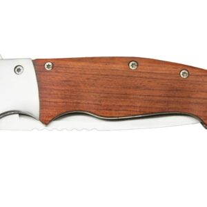 Sarge Knives Flash - Wooden Swift Assisted Folding Knife - 7-3-4" Overall Length