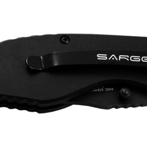 Sarge Knives Black Grunt - Compact-size Tactical Knife