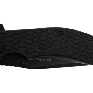 Sarge Knives Shadow - Stonewashed Swift Assist Folding Knife