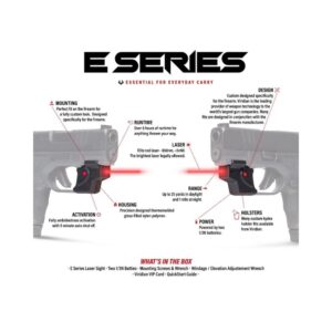 Viridian E Series Red Laser Black S&W Shield w- Kydex Holster IWB RH