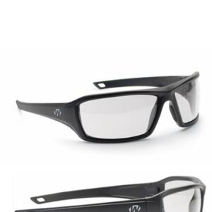 Walker's IKON Forge Shooting Glasses Black with Clear Lens