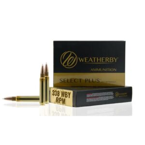 Weatherby Select Plus Barnes TTSX Rifle Ammunition .338 WBY RPM 185gr PT 3100 fps 20-ct