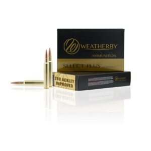 Weatherby Rifle Ammo .280 Ackley Improved 139 gr BTHP 3050 fps 20-ct