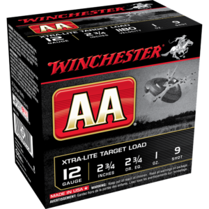 Winchester AA Target 12 ga 2 3-4" 1 oz #9  - 25-ct