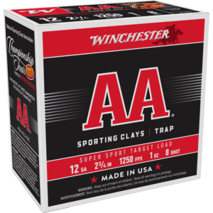 Winchester AA Super Sport Target Load Shotshells 12 ga 2-3-4" 1 oz 1250 fps #8 25-ct