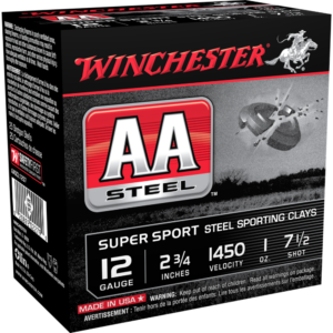Winchester AA Steel Target Shotshell Ammunition 12ga 2-3-4" #7 1-2 1oz 25rd