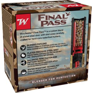 Winchester Final Pass Shotshells 12 ga 3" 1-1-4 oz 1400 fps 2.5 + 4 Shot 25-rds