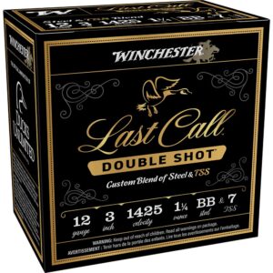Winchester Last Call Double Shot Shotshells 12 ga 3" 1-1-4 oz 1425 fps BB & #7 25-rd