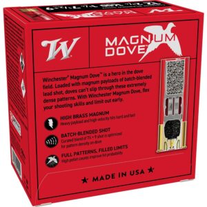 Winchester Magnum Dove Shotshells 12 ga 2-3-4" 1-1-4 oz 1400 fps #7.5 & #9 25-rds