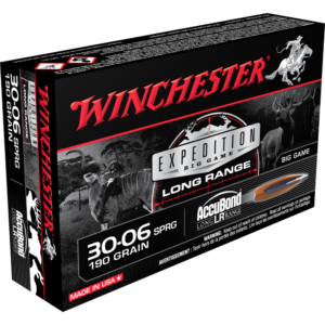 Winchester Expedition Big Game Long Range Rifle Ammunition .30-06 Sprg 190 gr. AB 2750 fps 20-ct