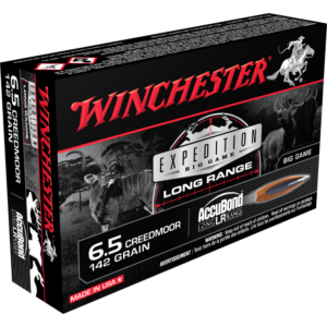 Winchester Expedition Big Game Long Range Rifle Ammunition 6.5 Creedmoor 142 gr. AB 2700 fps 20-ct