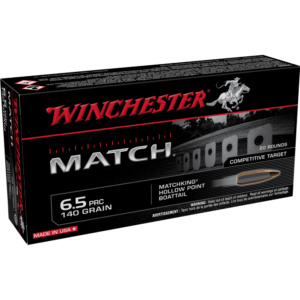 Winchester Match Rifle Ammunition 6.5 PRC 140 gr. BTHP 3030 fps 20-ct