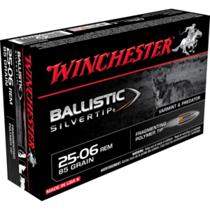 Winchester Ballistic Silvertip Rifle Ammunition .25-06 Rem 85 gr. PT 3470 fps 20-ct
