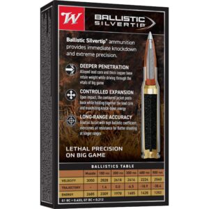 Winchester Ballistic Silvertip Rifle Ammunition .270 Win 130 gr. PT 3050 fps 20-ct