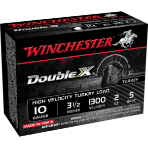 Winchester Double X Turkey Load 10 ga 3-1-2" MAX 2 oz #5 1300 fps 10-ct