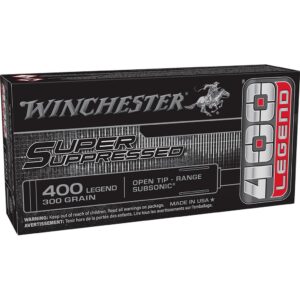Winchester Super Suppressed Rifle Ammunition 400 Legend 300gr OTR 1060 fps 20-ct