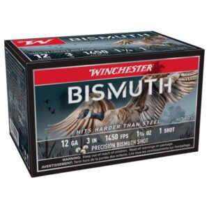 Winchester Bismuth Shotgun Ammunition 12ga 3" 1-3-8oz 1450 fps #1 15-ct