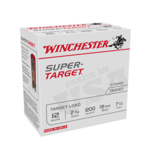 Winchester Super-Target Shotshells 12 ga 2-3-4" 1 oz 1200 fps #7.5 25-ct