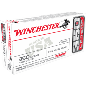 Winchester USA Rifle Ammunition .350 Legend 145 gr. FMJ 2350 fps 20-ct