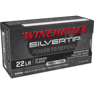 Winchester Silvertip Rimfire Ammunition .22 LR 37 gr. HP 1060 fps 50-ct
